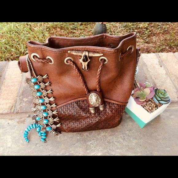 Fossil Handbags - Fossil western boho crossbody